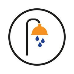 beach shower tap icon