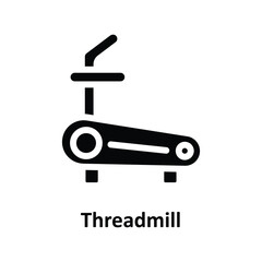 Threadmill Vector  solid Icons. Simple stock illustration stock