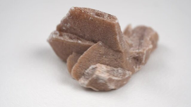 Desert rose. Rock composed of gypsum close up, crystals that resemble the shape of a rose.