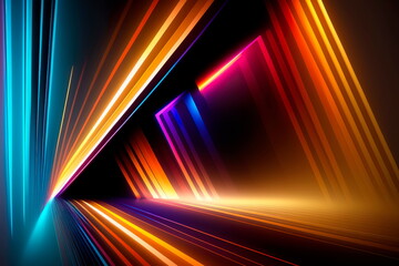 abstract multicolor spectrum background technology background Generative AI