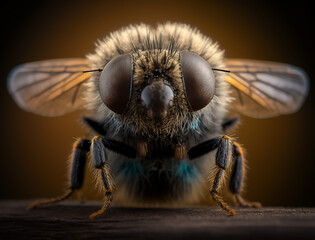 Macro Photography of a Botfly - Get up Close and Personal Created with Generative AI