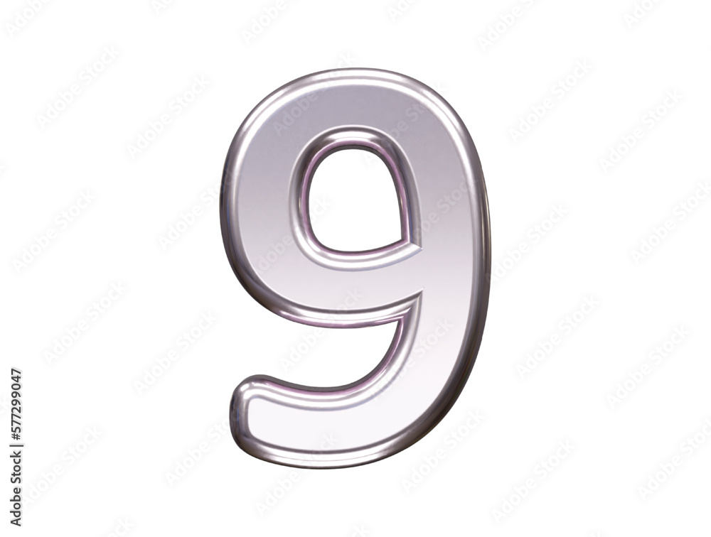 Poster number text effect vector illustration transparent element