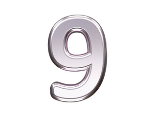 Number text effect vector illustration transparent element
