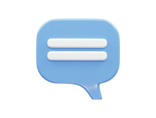 3d rendering vector message icon illustration
