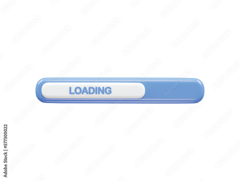 Poster loading vector icon 3d rendering illustration