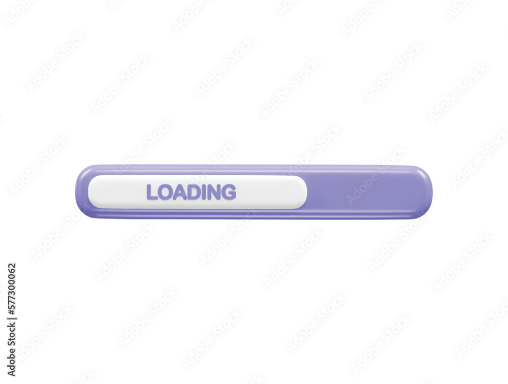 Poster loading vector icon 3d rendering illustration