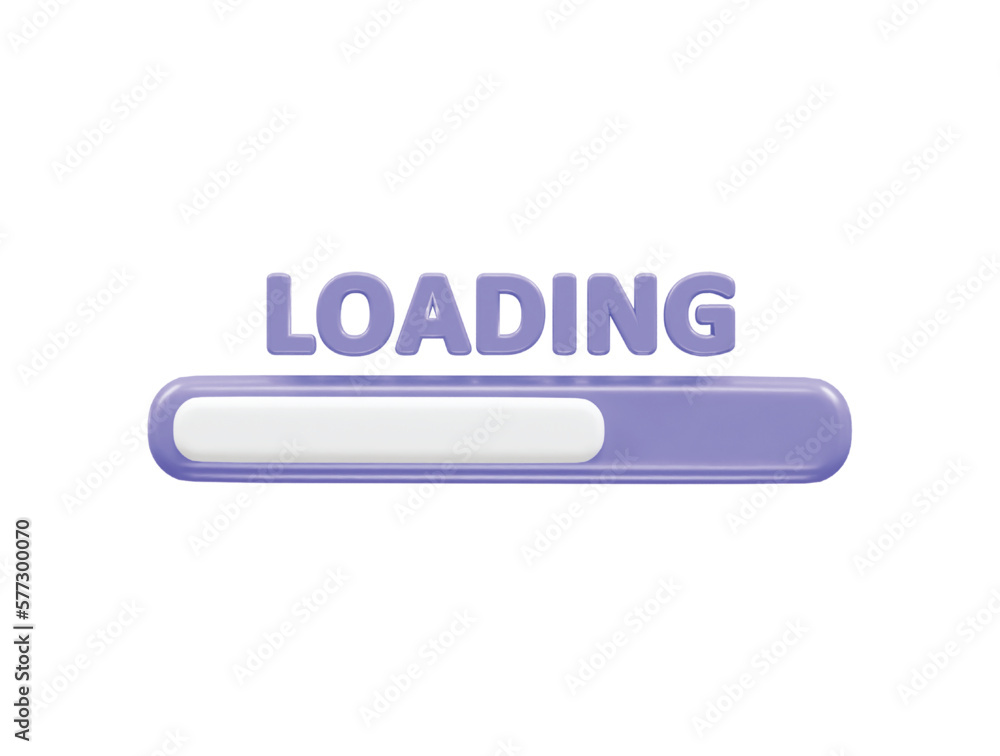 Poster loading vector icon 3d rendering illustration