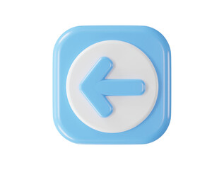 Arrow icon 3d rendering vector illustration transparent