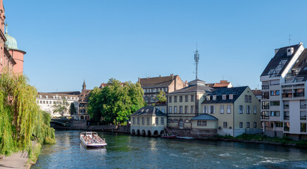 Le Petite France district in Strasbourg, France. Alsace Region. Europe.