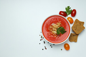 Dish made from tomatoes - tasty tomato soup