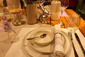 festive table setting