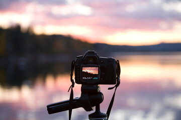 Sunset on Lake Pend Oreille