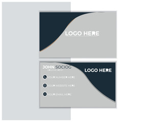 corporate identity template ,simple and modern business card  
