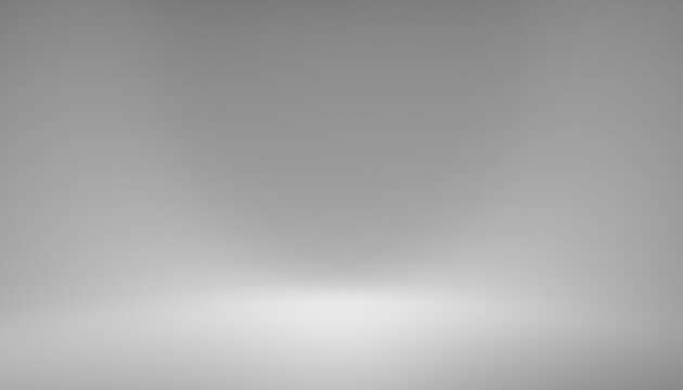 Silver 3d rendering design. blank backdrop. Abstract background. Empty white and grey background. 