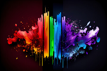 Abstract bright colorful rainbow background. LGBT concept