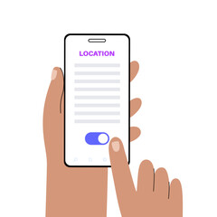 GPS activation toggle