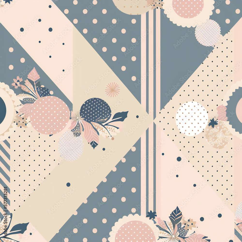 Poster seamless pattern with dots