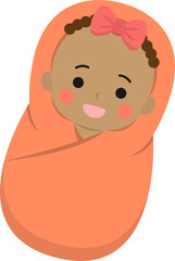 Fototapeta premium Baby blanket or baby swaddle, safety and protection