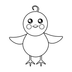 Coloring chicken with straightened wings