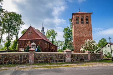 Wooden Church of St. Peter and St. Paul the Apostles. Tur, Lodzkie Voivodesjip, Poland.