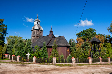 Wooden church of St. Hedwig of Silesia in Staw, Greater Poland Voivodeship, Poland