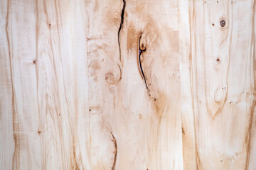 Rough wooden surface. Board, lumber. Texture of natural wood is close up. Wooden background