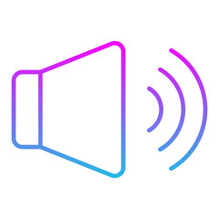 Volume Line Gradient Icon