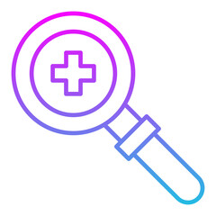 Zoom In Line Gradient Icon