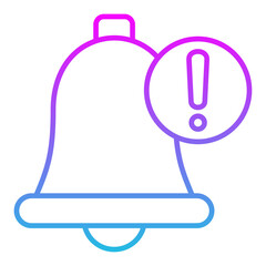 Notification Line Gradient Icon