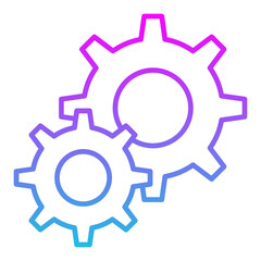 Settings Line Gradient Icon
