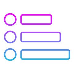 Fototapeta premium Menu Line Gradient Icon