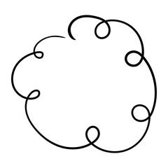 Hand-drawn decorative lines vector elements