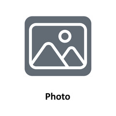 Photo Vector  Solid Icons. Simple stock illustration stock