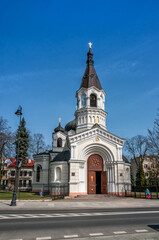 Fototapeta na wymiar Church of All Saints in Piotrkow Trybunalski, Lodz Voivodeship, Poland