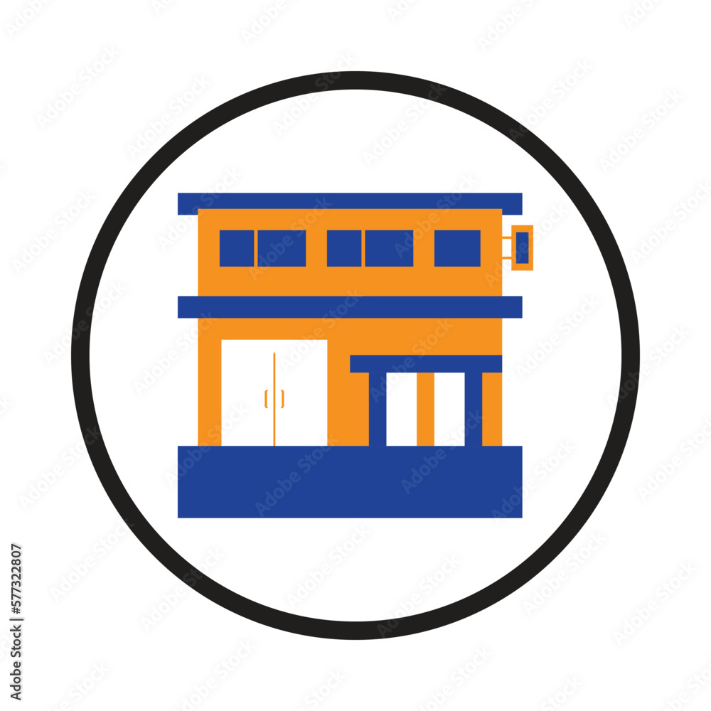 Poster close shop or store icon