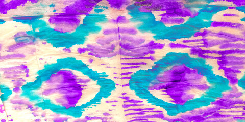 Zigzag Ikat. Multicolor Geometric Tribal Motifs.