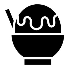 bingsu korea food icon