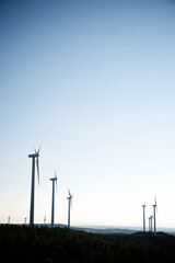 Obraz premium Wind turbine generators for renewable electricity production