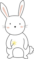 Rabbit Cute Animal Cartoon Illustration