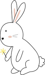 Rabbit Cute Animal Cartoon Illustration