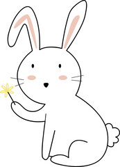Rabbit Cute Animal Cartoon Illustration