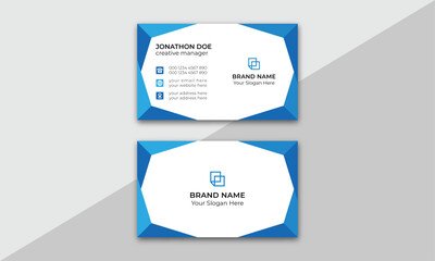 Modern and simple business card design. modern creative business card and name card horizontal simple
clean template vector design. Creative modern business card template. Personal visiting card.