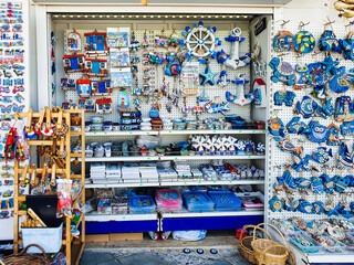 Authentic Turkish Souvenies shop in Bodrum, Turkey.