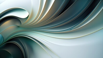 Abstrakter Hintergrund, Motiv mit geschwungenen Formen aus weichen Kurven und Wellen, generative KI - obrazy, fototapety, plakaty