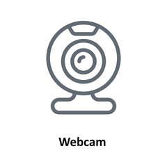 Webcam Vector  Outline Icons. Simple stock illustration stock