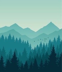 Fototapeta premium mountain landscape in the mountains
