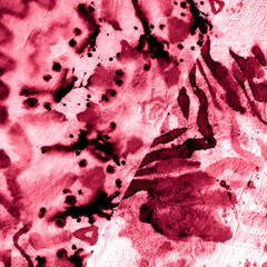 Pale Tie Dye Background. Soft Ink Shirt Texture.