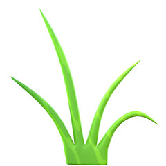 green grass plant 3d illustration