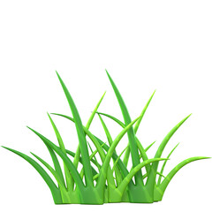 green grass plant 3d illustration