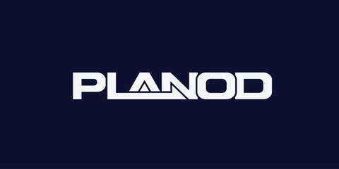 PLANOD TYPOGRAPHY LOGO LETTERING TEXT MODERN LOGO ICON
